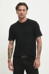 Abercrombie & Fitch pulóver könnyű, férfi, fekete, KI120-5071 - fekete XL