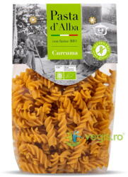 Pasta D'alba Paste Fusilli din Orez si Turmeric fara Gluten Ecologice/Bio 250g
