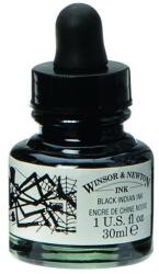 Winsor-Newton Black Indian Ink Winsor Newton, Cerneala desen sticluta cu picurator, 30 ml
