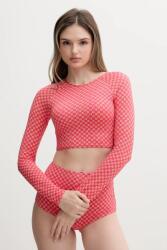 Rip Curl hosszú ujjú fürdőruha rózsaszín, enyhén merevített kosaras, 0NHWSW - rózsaszín M