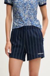 adidas Originals rövidnadrág Liberty sötétkék, mintás, magas derekú, JC5309 - sötétkék M