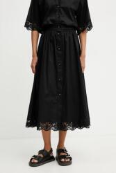 Twinset szoknya fekete, midi, harang alakú, 251TT2095 - fekete 34