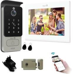 Mentor Kit VideoInterfon Wireless 1 Familie Mentor SYKT067W Touchscreen 7" IPS HD 2MP IP65 Human Detection 2 Fire 5in1 Acces App Parola Card Buton Cheie Alb (MMDSYKT067W)