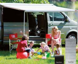 Fiamma F45S 300 Корпус Черен, плат кралско сиво за Multi Van (E10168)
