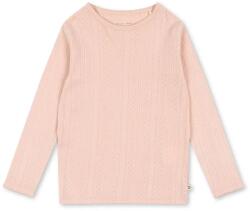 Konges Sløjd gyerek pamut hosszú ujjú felső MINNA BLOUSE GOTS rózsaszín, KS102814 - rózsaszín 92