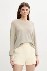 Elisabetta Franchi rövidnadrág női, sárga, sima, magas derekú, SH00851E2 - sárga 40