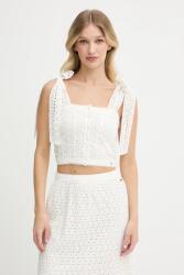 Pepe Jeans blúz pamutból bézs, sima, PL305103 - bézs L
