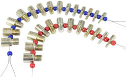 Dasqua - Italia Set 26 piese pentru verificare filet metric M4, M12 si inch 6, 20 Dasqua, suruburi si piulite, otel zincat (8511-2015)