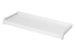 210 mm széles fehér hajlított alumínium párkány (20101210)