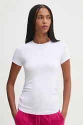 Juicy Couture t-shirt DOT RUCHED TEE női, fehér, JCWCT24311 - fehér XS