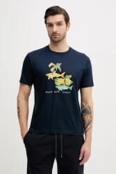 Paul&Shark t-shirt sötétkék, férfi, nyomott mintás, 25411067 - sötétkék XXL