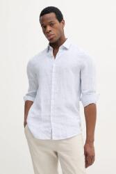 Calvin Klein len ing férfi, galléros, regular, K10K109332 - kék 42