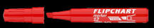 ICO Flipchart marker vízbázisú 1-4mm, vágott Artip 12 piros (9580002004) - aqua