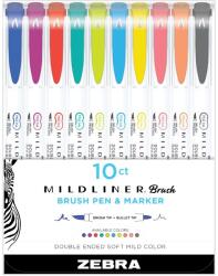 Zebra Mildliner Brush Cool&Refined 10db-os kettős végű ecset marker (79501) - bestbyte