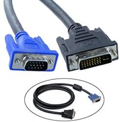 DVI-I (Single Link) - VGA M/M 2m Black kábel (11.99. 5420B)