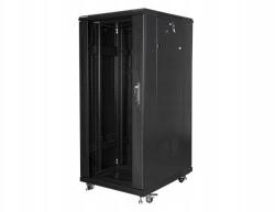 Lanberg Szerelőszekrény Álló rack 19 27U 600x800 fekete Lanberg (flat pack) (FF01-6827-12B)