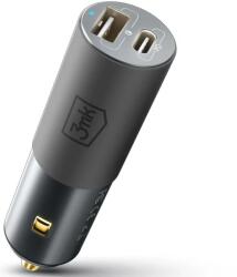 3mk Protection Hyper Car Charger Autós Usb-C / Usb-A Töltő - 100W , Fekete (142078)