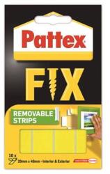 Henkel Ragasztócsík, kétoldalú, visszaszedhető, 20 x 40mm, HENKEL "Pattex Fix", 10db/cs (1486128) - mystock