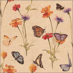Ambiente Butterfly garden nature papírszalvéta 33x33cm, 20db-os