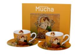 Duo Gift Porcelán csésze szett 110ml Mucha: Topáz