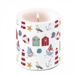Ambiente Átvilágítós gyertya 10x10cm Nautical items