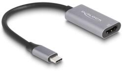 Delock 60020 HDMI kábel 0, 15 M HDMI A-típus (Standard) USB C-típus Fekete, Szürke (60020)