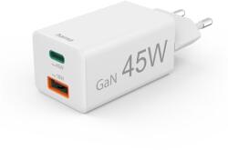 Hama 00201993 45W GAN PD QC USB/USB-C fehér hálózati töltő (00201993) - bestbyte