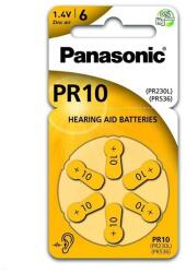 Panasonic elem (a10, pr10l / 6lb, pr230 / pr536, 1.4v, cink-levegő, hallókészülékhez való) 6db / csomag (PR230-6LB)