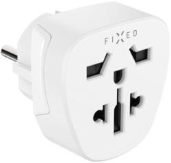 FIXED EU Adapter 2 pro zapojení UK US AUS nabíječek do EU zásuvek bílý (FIXCT-EU2-WH)