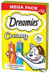 Dreamies Creamy MEGA PACK cu pui si somon 12x10 g recompense pisici