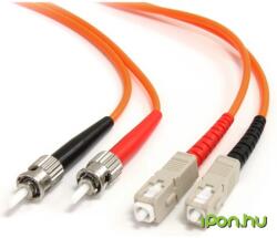 StarTech Fiber Optic ST Fiber Optic SC Átalakító Narancssárga 3m FIBSTSC3 (FIBSTSC3)