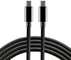 everActive USB-C/USB-C töltőkábel CBB-1PD3, PD töltés, 3A, max. 60W, 480Mbps, 1m, fekete (CBB-1PD3)