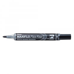 Pentel Táblamarker 1-5mm, hajlékony hegyű Maxiflo Flex Feel fekete (MWL5SBF-AX)