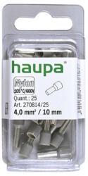 Haupa érvéghüvely szigetelt 4, 0/10 szürke 270814/25 SmallPack (25db/b (270814/25)