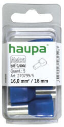 Haupa érvéghüvely iker 2*16/16 kék 270799/5 SmallPack (5db/bliszter) (270799/5)