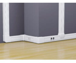 Legrand DLP-S kábelcsatorna 85x50 mm, merev fedéllel, bepattintható 45-ös szerelvényhez, fehér - 638020 (638020)