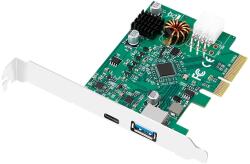 LogiLink PCI Express Card USB 3.2 Gen2x1 1x USB-C PD 3.0 & 1x USB 3.0 (PC0089)