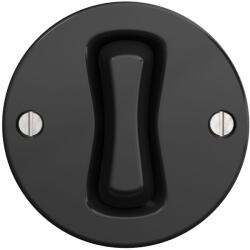 Kliklap - Buton retro fără ramă, negru (KA0094)