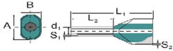 Weidmüller érvéghüvely iker 2x 1, 0/ 8 sárga H1.0/15S 9018650000 (9018650000)