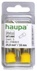 Haupa érvéghüvely szigetelt 25/16 sárga 270830/5 SmallPack (5db/blisz (270830/5)
