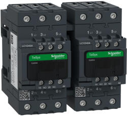 Schneider Electric Schneider 3 pólusú irányváltós mágneskapcsoló (AC3, 400V 40A), tek. 120V AC 50/60Hz (Everlink) (LC2D40AG7)