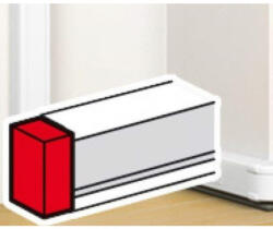 Legrand DLP végzáró elem bepattintható kábelcsatornához, 80 x 50 mm, fehér (75611) (075611)