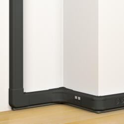 Legrand DLP-S kábelcsatorna 80×50 mm, hajlékony fedéllel, bepattintható 45-ös szerelvényhez, fekete - 75750 (075750)