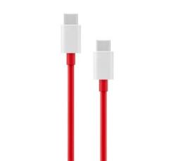 OnePlus adatkábel (Type-C - Type-C, 160W, 12A, gyorstöltő, 100cm, törésgátló) PIROS 'Gigapack csomagolás' (57983121142)