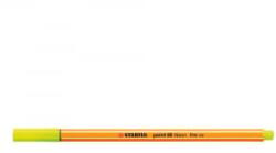 STABILO Rostirón, tűfilc 0, 4mm, Point 88 neon sárga (88/024) (88/024)
