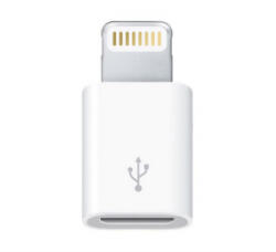 Gigapack Adapter (microUSB - lightning, csatlakozó, MD820ZM/A kompatibilis) FEHÉR Apple iPhone 14 Pro / iPhone 14 Plus / iPhone 14 ' csomagolás (GP-34104)