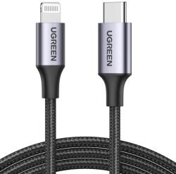 UGREEN USB 2.0 Type C Lightning Töltő/adat Fekete 1m 60759 (60759)