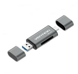 Vention USB 3.0 multifunkciós kártyaolvasó (CCHH0) (CCHH0) - aqua