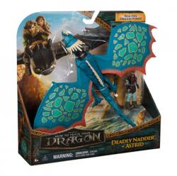 Cum să îti dresezi dragonul dragon și vikingul Năpârcă Mortală și Astrid (6074005) Figurina