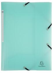 Exacompta Gumis mappa, PP, A4, EXACOMPTA Chromaline Pastel , zöld (EX55173E)